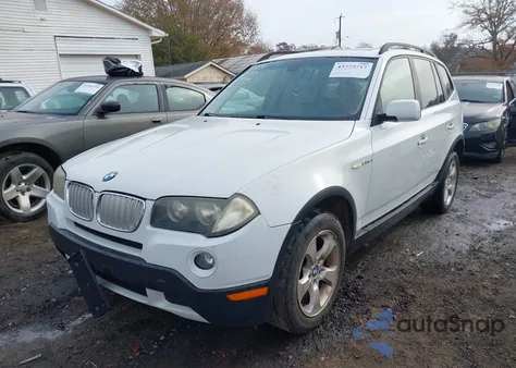 2007 BMW X3 3.0Si z USA, uszkodzony, nr VIN WBXPC934X7WF17909